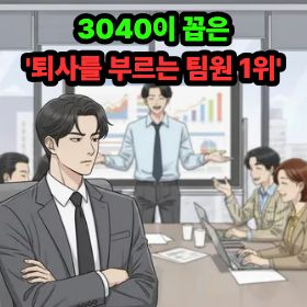 3040이 꼽은 '퇴사를 부르는 팀원 1위'