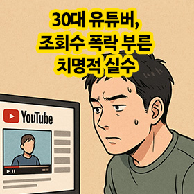 30대 유튜버, 조회수 폭락 부른 치명적 실수