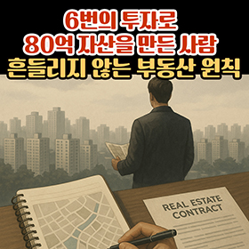 6번의 투자로 80억 자산을 만든 사람, 흔들리지 않는 부동산 원칙