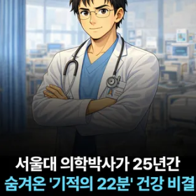 서울대 의학박사가 25년간 숨겨온 '기적의 22분' 건강 비결