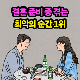 결혼 준비 중 겪는 최악의 순간 1위