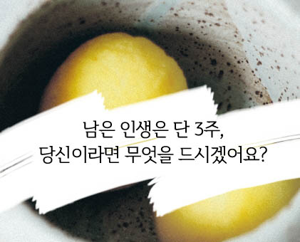 남은 인생은 단 3주, 당신이라면 무엇을 드시겠어요?