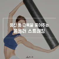 뭉친 등 근육을 풀어주는 폼롤러 스트레칭