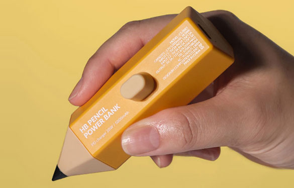 연필 보조배터리+미니 연필 세트