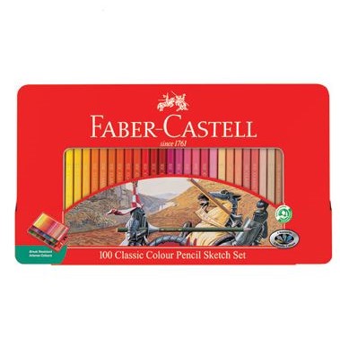 [파버카스텔] 틴 일반색연필 100색