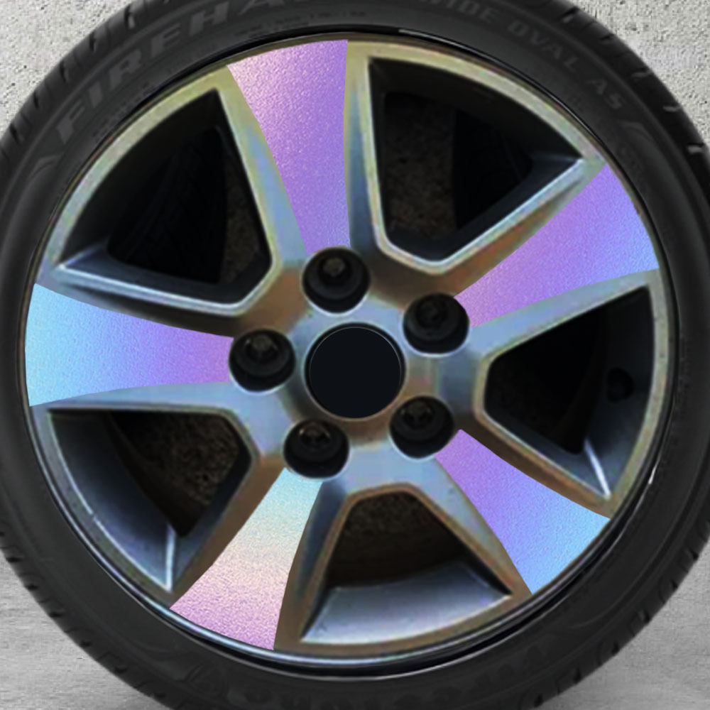 홀로그램 휠스티커 포르테 15인치, 휠4짝분