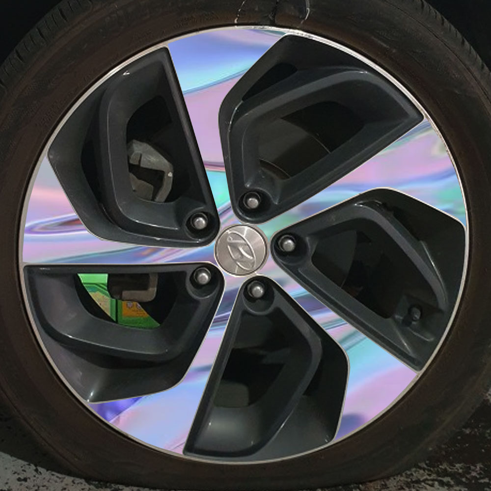 홀로그램 휠스티커 올뉴 투싼 19인치 ,휠4짝분