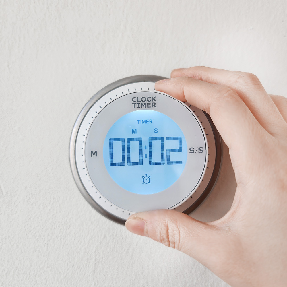 노바 디지털 아날로그 휠 타이머 시계 ML287 스톱워치