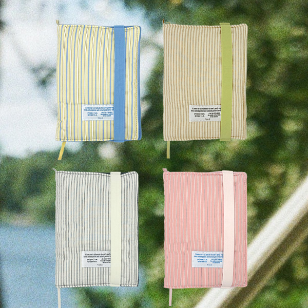 [프롬디얼리던] 패딩 스트라이프 북커버&다이어리커버