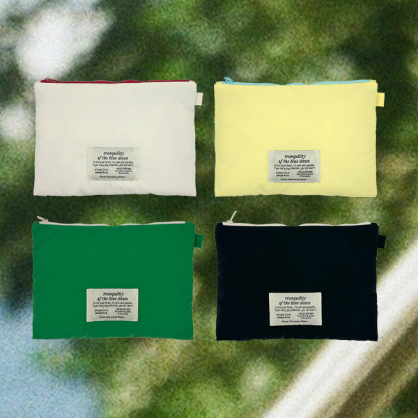 [프롬디얼리던] 패딩 플랫 파우치(이북리더기파우치)