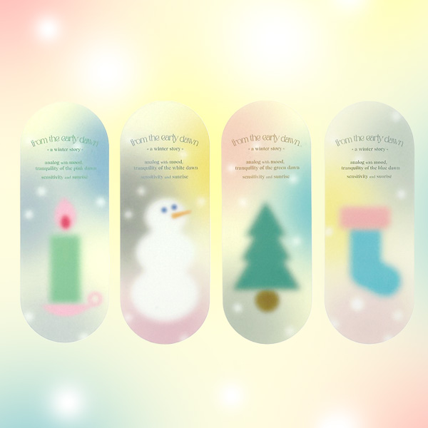 [프롬디얼리던] 라벨 윈터 글로우 북마크