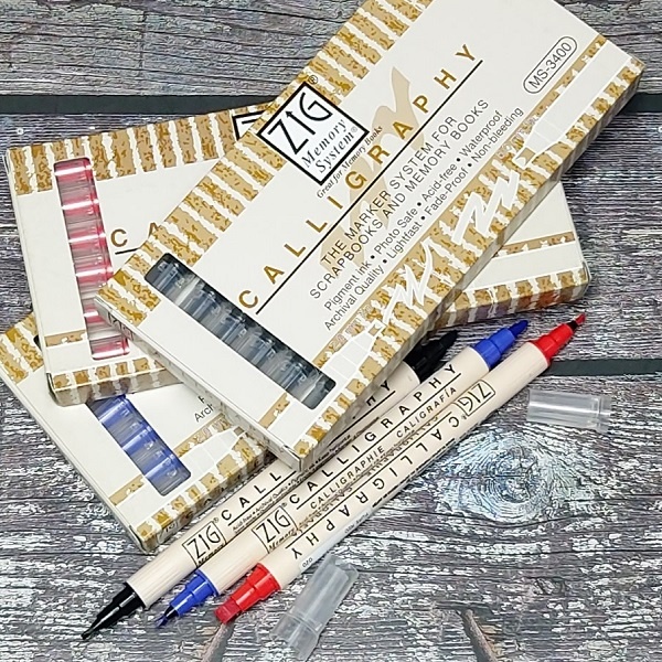 쿠레타케 지그 2mm/5mm 트윈 캘리그라피펜 1갑 F133