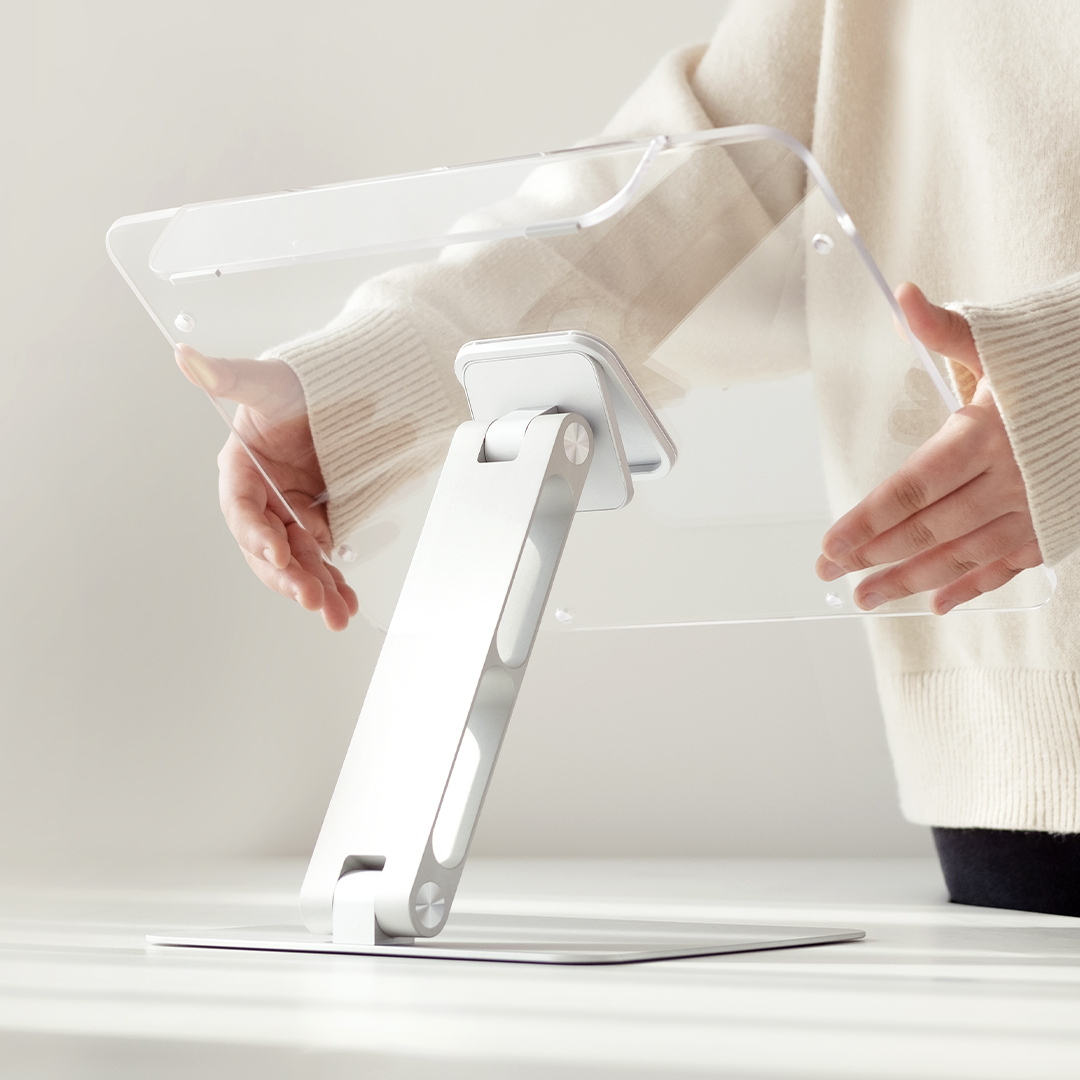 마그네틱 베이직 투명 독서거치대 필기대 높이각도
