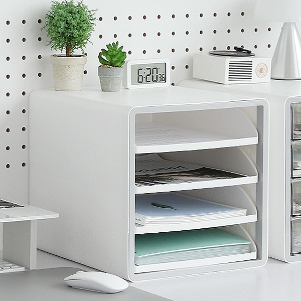 OFFISYS A4 멀티 데스크 트레이 오픈형 4단 서류 보관