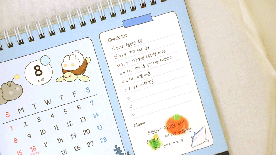 2027 보니 캘린더 (14개월 탁상달력) 상세 이미지 6