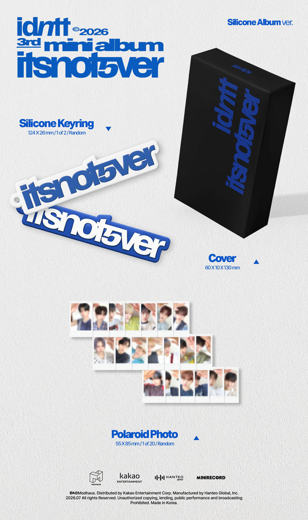 idntt itsnotover showcase 新品未開封 10枚 IDNTT(아이덴티티) | ITSNOTOVER [SILICONE ALBUM VER] - 핫트랙스