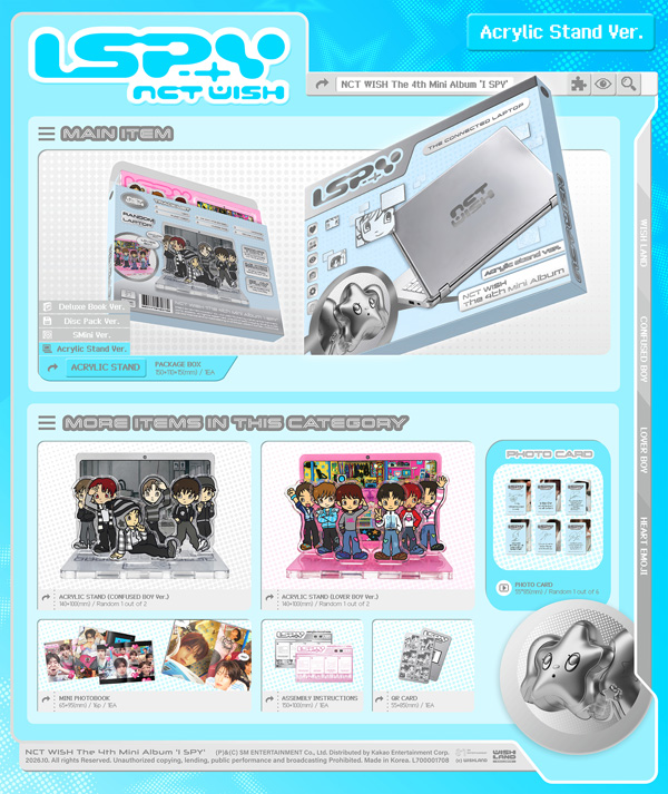 NCT WISH - I SPY [Mini Album Vol. 4] [ACRYLIC STAND VER] - Detail 1