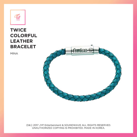 MINA(미나) - COLORFUL LEATHER BRACELET [L사이즈] [한정판]