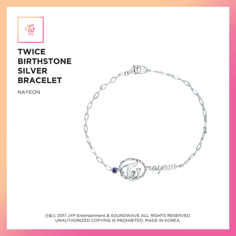 NAYEON(나연) - BIRTHSTONE SILVER BRACELET: JEWELRY COLLECTION [한정판]