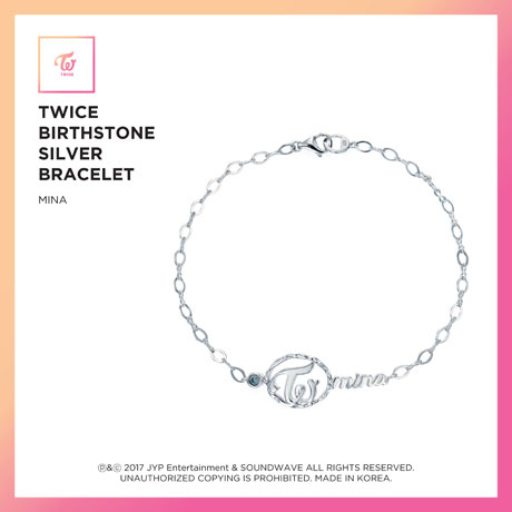 MINA(미나) - BIRTHSTONE SILVER BRACELET: JEWELRY COLLECTION [한정판]