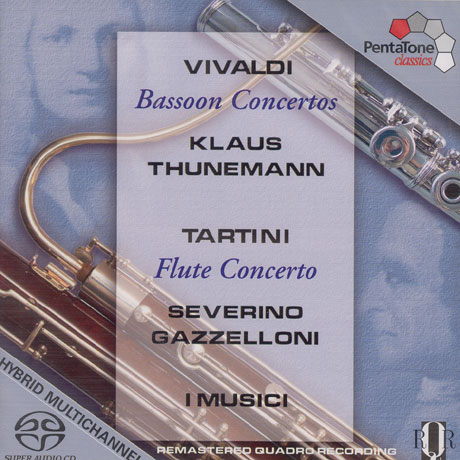 BASSOON & FLUTE CONCERTO/ KLAUS THUNEMANN, I MUSICI [SACD HYBRID] [비발디 & 타르티니: 바순 & 플루트 협주곡]