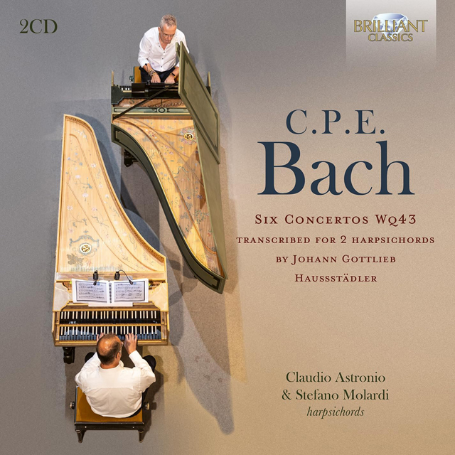 SIX CONCERTOS WQ43/ CLAUDIO ASTRONIO & STEFANO MOLARDI [C.P.E.바흐: 하프시코드 협주곡 - 클라우디오 아스트로니오 & 스테파노 몰라르디]