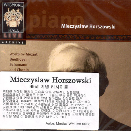 PIANO SONATA IN B FLAT MAJOR K.570 ETC [99세 기념 리사이틀]