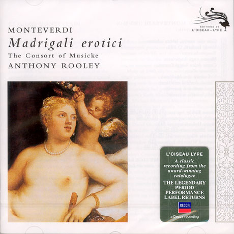 MADRIGALI EROTICI/ CONSORT OF MUSICKE/ ANTHONY ROOLEY