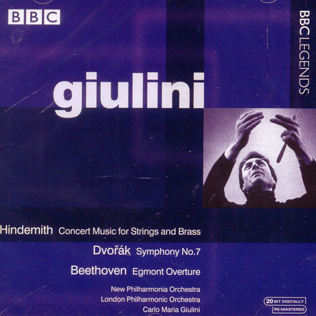 HINDEMITH, DVORAK, BEETHOVEN: CONCERT MUSIC OP.50 & SYMPHONY NO.7 [줄리니: 힌데미트, 드보르작, 베토벤]