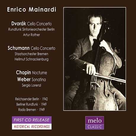 CELLO CONCERTOS/ SERGIO LORENZI [엔리코 마이나르디: 1942 방송 레코딩 - 드보르작, 슈만 첼로협주곡 외]