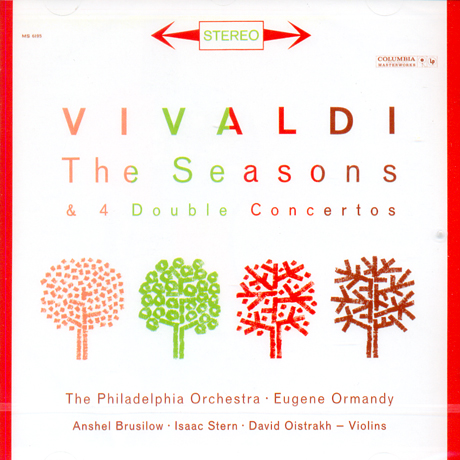 THE FOUR SEASONS, CONCERTOS FOR 2 VIOLINS/ ANSHEL BRUSILOW, ISAAC STERN, DAVID OISTRAKH, EUGENE ORMANDY [SONY ORIGINALS]