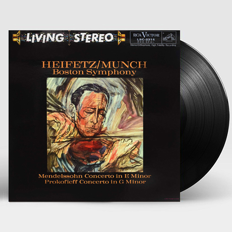 VIOLIN CONCERTOS/ JASCHA HEIFETZ, CHARLES MUNCH [멘델스존 & 프로코피에프: 바이올린 협주곡 - 하이페츠] [180G LP]