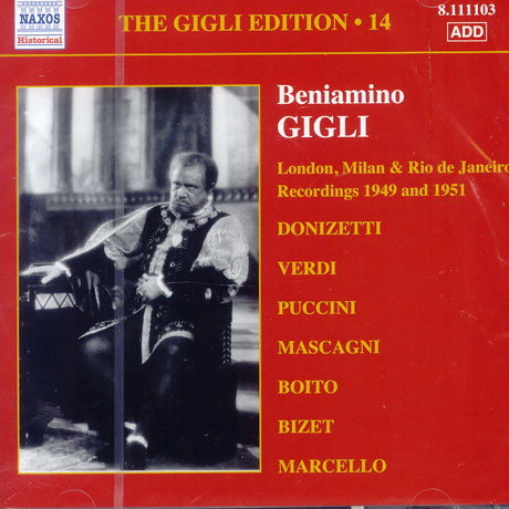 RECORDINGS 1949 AND 1951 [THE GIGLI EDITION 14]