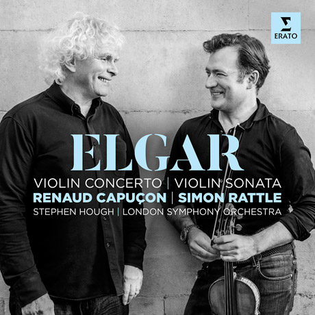 VIOLIN CONCERTO & SONATA/ STEVEN HOUGH, RENAUD CAPUCON, SIMON RATTLE [엘가: 바이올린 협주곡, 소나타 - 르노 카퓌송, 허프, 래틀]