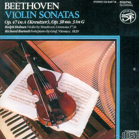 VIOLIN SONATAS/ RALPH HOLMES, RICHARD BURNETT [베토벤: 바이올린 소나타 2집 - 랄프 홈즈]