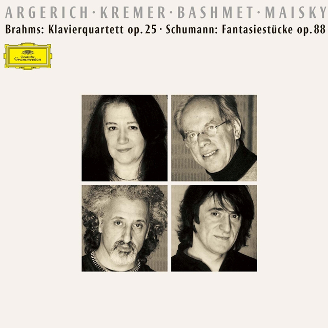 PIANO QUARTET OP.25, FANTASIESTUCKE OP.88/ MARTHA ARGERICH, GIDON KREMER, YURI BASHMET, MISCHA MAISKY[SHM-CD] [브람스: 피아노 사중주, 슈만: 환상 소곡집 - 아르헤리치, 크레머, 바슈메트, 마이스키]