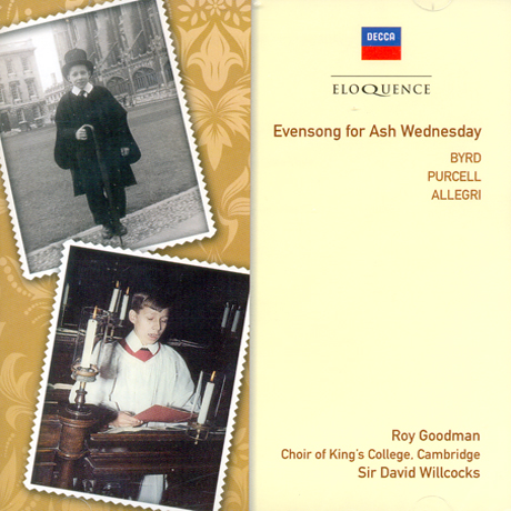 EVENSONG FOR ASH WEDNESDAY/ ROY GOODMAN, THE CHOIR OF KING`S COLLEGE