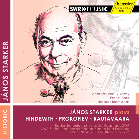 CELLO CONCERTOS/ JANOS STARKER, ANDREAS VON LUKACSY [야노스 슈타커: 첼로 협주곡 - 프로코피에프, 힌데미트, 라우타바라]