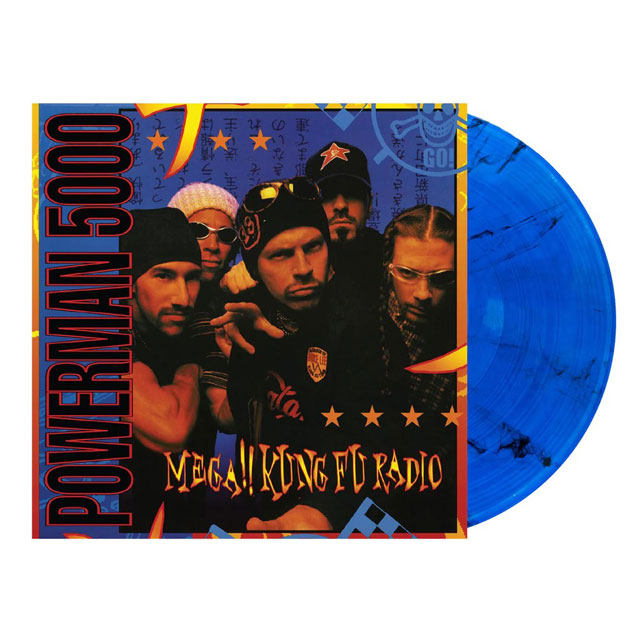 MEGA!! KUNG FU RADIO [BLUE WITH BLACK SWIRL LP]