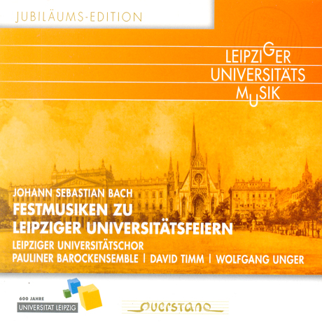 FESTMUSIKEN ZU LEIPZIGER UNIVERSITATSFEIERN/ PAULINER BAROCKENSEMBLE, DAVID TIMM [바흐 라이프치히 대학을 위한 축제음악]
