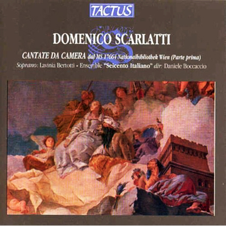 CANTATE DE CAMERA/ LAVINIA BERTOTTI, ENSEMBLE SEICENTO ITALIANO, DANIELE BOCCACCIO