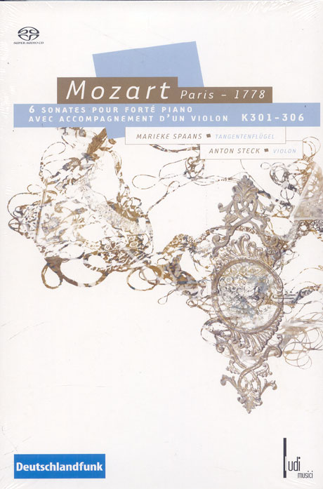 6 SONATES POUR FORTE PIANO/ AVEC ACCOMPAGNEMENT D`UN VIOLIN K301-306/ MARIEKE SPAANS/ ANTON STECK [SACD HYBRID]