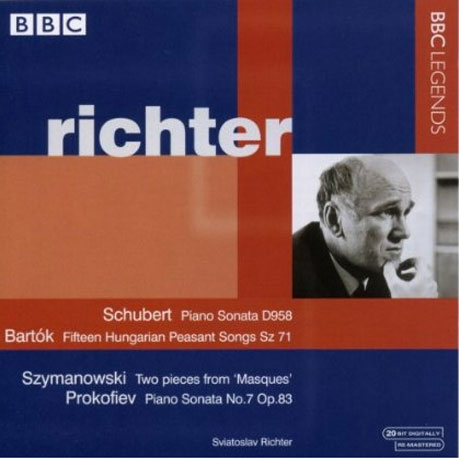 SCHUBERT, BARTOK, SZYMANOWSKI, PROKOFIEV/ SVIATOSLAV RICHTER