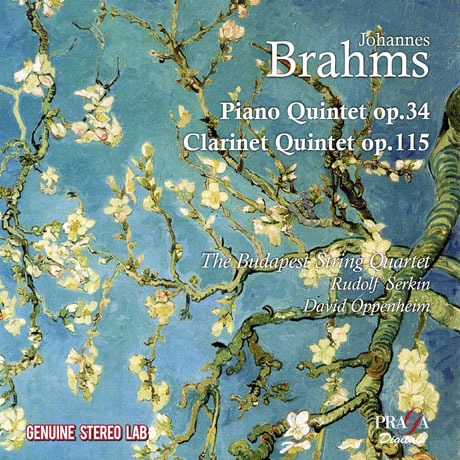PIANO QUINTET OP.34 & CLARINET QUINTET OP.115/ BUDAPEST QUARTET, RUDOLF SERKIN, DAVID OPPENHEIM [브람스: 피아노 오중주, 클라리넷 오중주 - 부다페스트 현악 사중주단, 제르킨, 오펜하임]