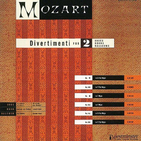 DIVERTIMENTI K.240, 289, 213, 253, 270, 252/ VIENNA PHILHARMONIC WIND GROUP [UHQCD] [모차르트: 디베르티멘토 - 비엔나 필하모닉 윈드 그룹]