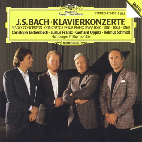 PIANO CONCERTOS/ CHRISTOPH ESCHENBACH, JUSTUS FRANTZ, GERHARD OPPITZ, HELMUT SCHMIDT [바흐: 건반협주곡- 에센바흐, 프란츠, 오피츠, 슈미트]