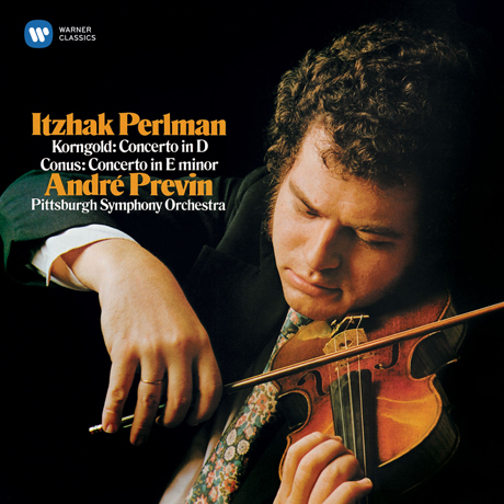 KORNGOLD & CONUS: VIOLIN CONCERTOS/ ANDRE PREVIN [펄만 27집 - 코른골트, 코누스: 바이올린 협주곡]