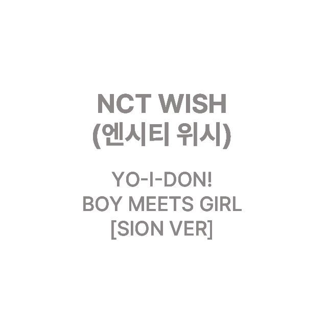 YO-I-DON!/BOY MEETS GIRL [SION VER]