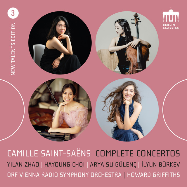 COMPLETE CONCERTOS/ YILAN ZHAO, HAYOUNG CHOI [NEW TALENTS EDITION 3] [생상스: 피아노 협주곡 1번, 첼로 협주곡 1번, '동물의 사육제' - 일란 자오, 최하영, 빈 ORF 방송교향악단, 하워드 그리피스]
