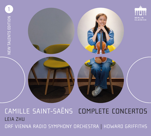 COMPLETE CONCERTOS/ LEIA ZHU,  ORF VIENNA RADIO SYMPHONY ORCHESTRA, HOWARD GRIFFITHS [NEW TALENTS EDITION 1] [생상스: 바이올린 협주곡 1번, 2번, ‘서주와 론도 카프리치오소’, ‘하바네즈’ - 레이아 추, 빈 ORF 방송교향악단, 하워드 그리피스]
